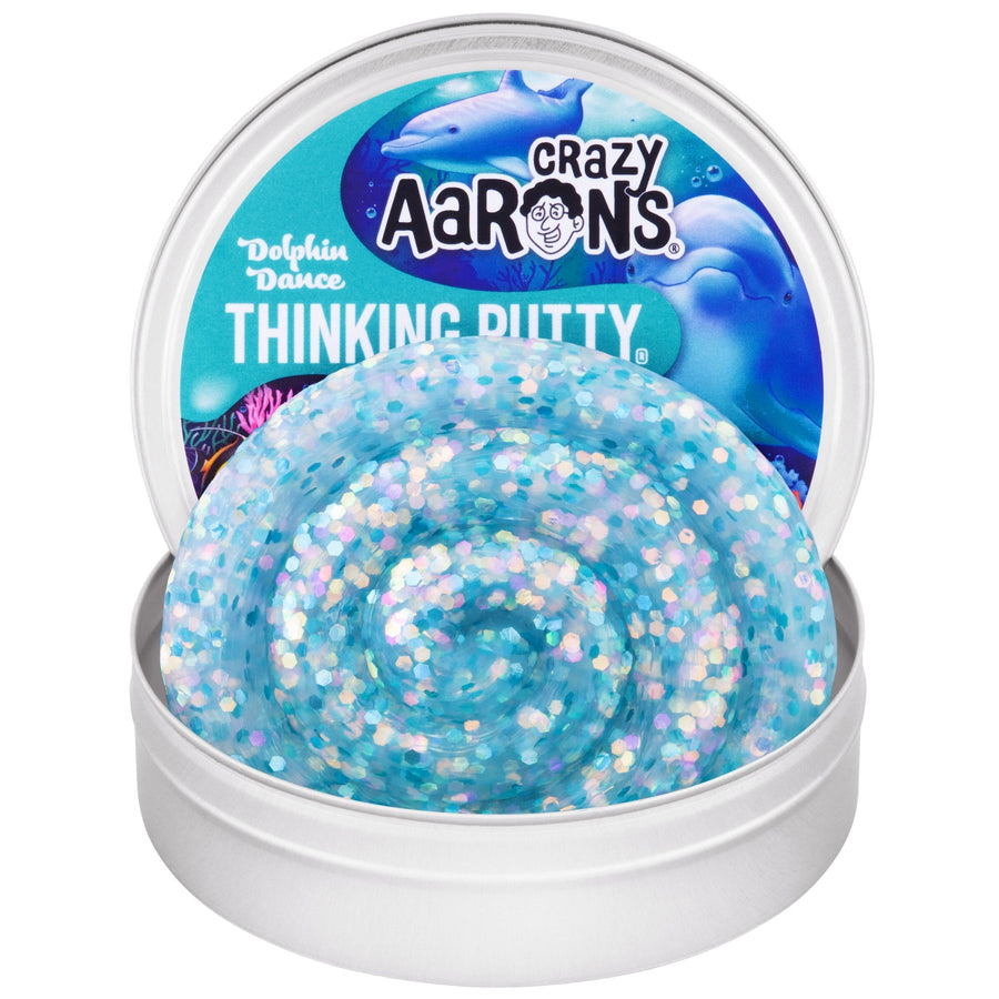 Dolphin Dance - 3.5" Thinking Putty Tin N7